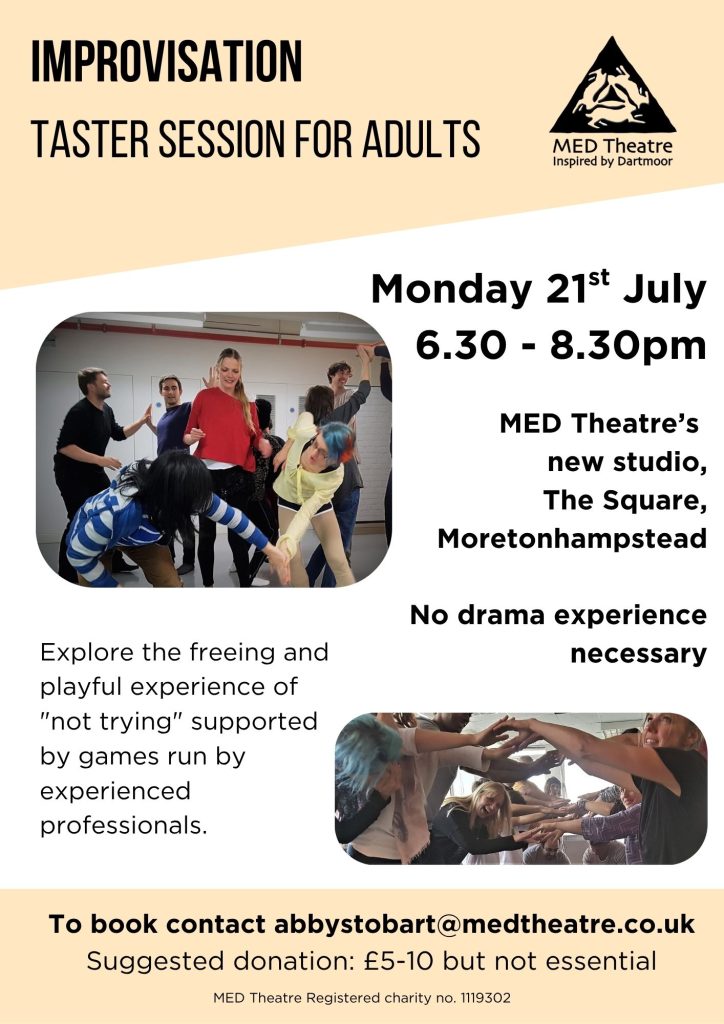 Impro taster session with Lucy Smart poster