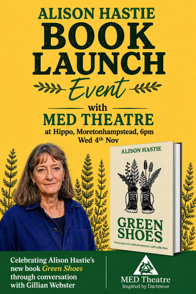 Poster advertising Alison Hastie's Book launch event